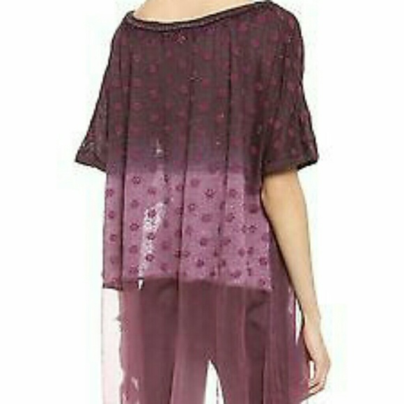 Deep Purple Combo Diamond Dip Dye Tunic - Picture 4 of 4